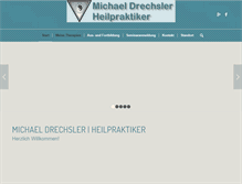Tablet Screenshot of heilpraktiker-drechsler.de